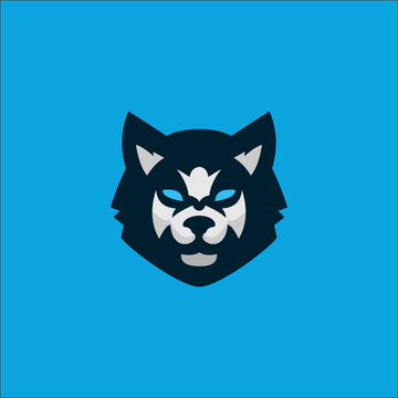 Wolf Simple Logo Design
