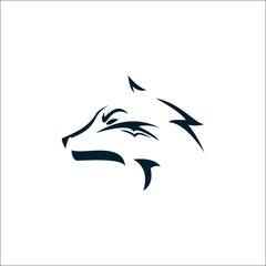 Wolf Simple Logo Design