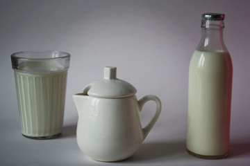 jug and glass of milk
