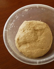 kneaded dough,kneaded dough in a bowl, 