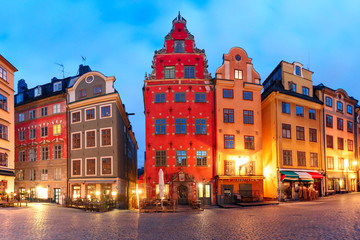 Obraz premium Stortorget square in Stockholm, Sweden