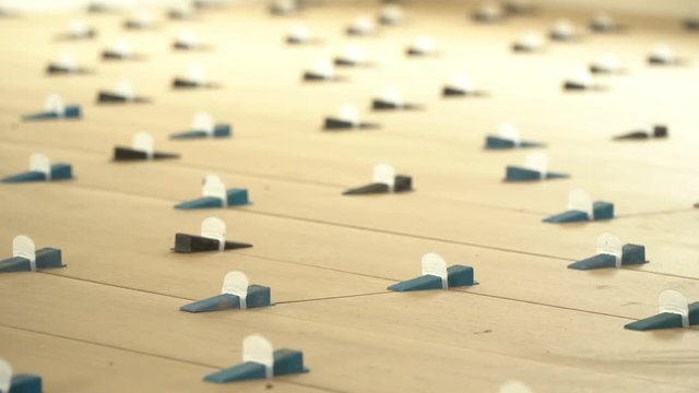 Home renovation tile floor video background
