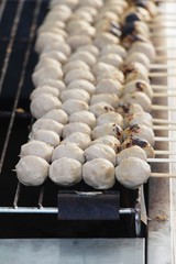 grilled meatballs is delicious at street food