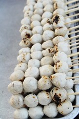 grilled meatballs is delicious at street food