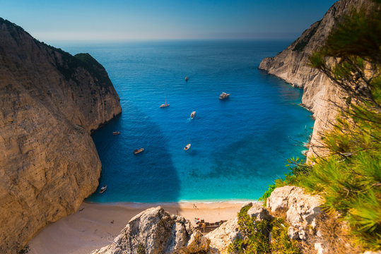 Sea landscape in zakynthos island