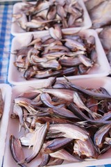 dried fish for cooking at street food