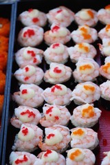 Mixed roll sushi set delicious, Japanese food