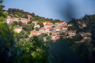 Fototapeta na wymiar Govedari,village on island Mljet.Croatia