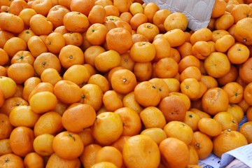 orange fruit is delicious at street food