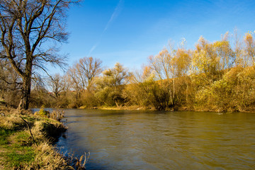 Sunny Autum Day by the Nisava River