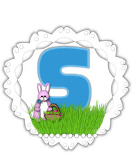 Alphabet Easter Bunny Field S