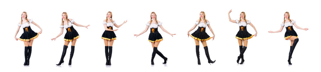 Young woman in traditional german costume