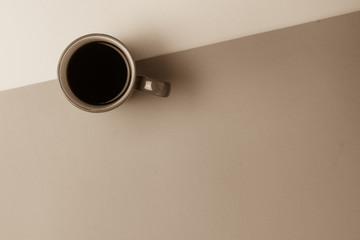 cup coffee pastel tone color background