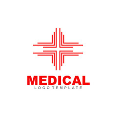 Healthcare and medical logo design vector template