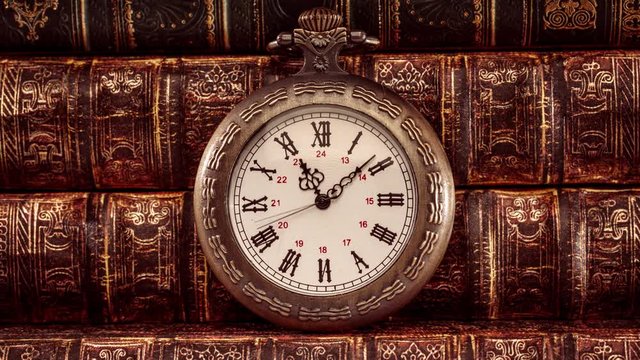 Close up on vintage clock