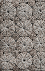 colored texture of the old wicker basket with abstract pattern