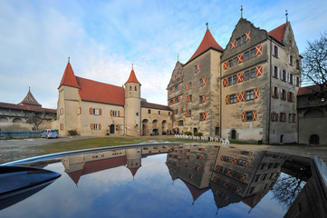 Harburg castle in winter (Bavaria, Germany)