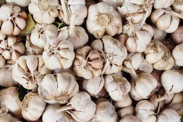 Garlic head for cooking at street food