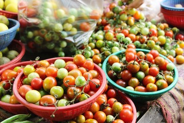 Fresh tomatoes for cooking in street food