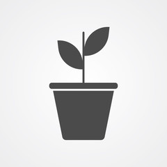 Plant vector icon sign symbol