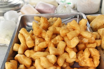 Deep fried dough stick delicious in market