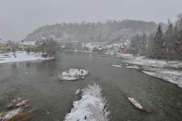 Winter in Harburg (Bavaria, Germany)