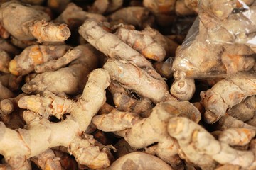 Fresh turmeric root is herb for health