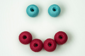 colorful spools of thread