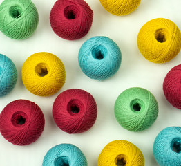 colorful spools of thread