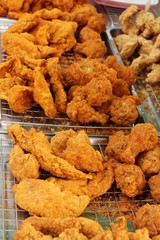 Fried chicken is delicious in street food
