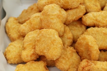 Fried chicken nuggets delicious at street food