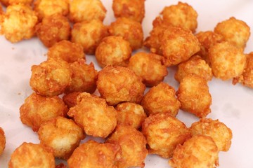 Fried chicken nuggets delicious at street food
