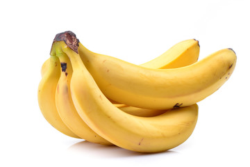 Bananas on a white background