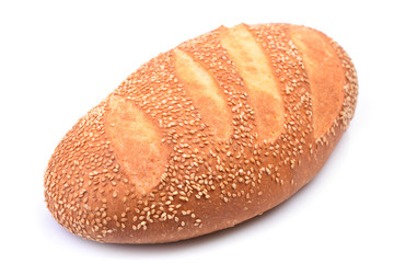 Bread on a white background