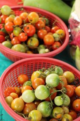 Fresh tomatoes for cooking in street food