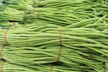 Long bean for cooking at street food