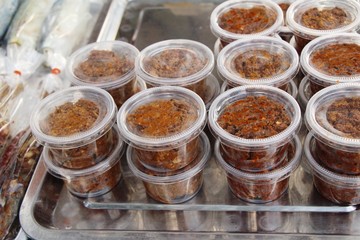 Chili paste spicy is delicious with spices