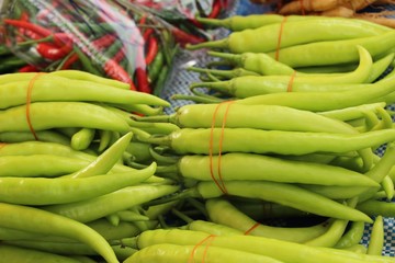 Fresh chilli for cooking at street food