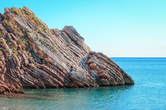 Layered Rock In Montenegro.