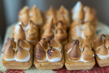 Closeup of vanilla cookies