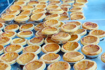 Egg tart is delicious at street food