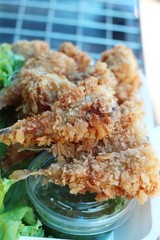 Fried fish is tasty at street food