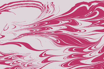 Ebru an ancient oriental paint technique. Incorporates the swirls of marble or the ripples and random waves effect. Traditional Ottoman Turkish marbling art. Vector.