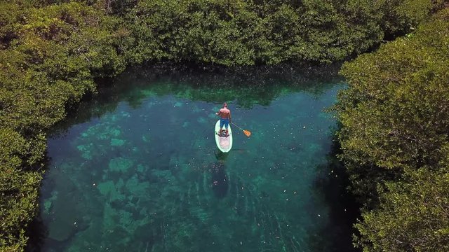 Aerial Pan Right to Left Rise: Beautiful Architecture in Playa Del Carmen