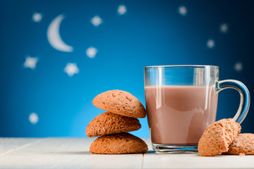 Drinking cocoa at night