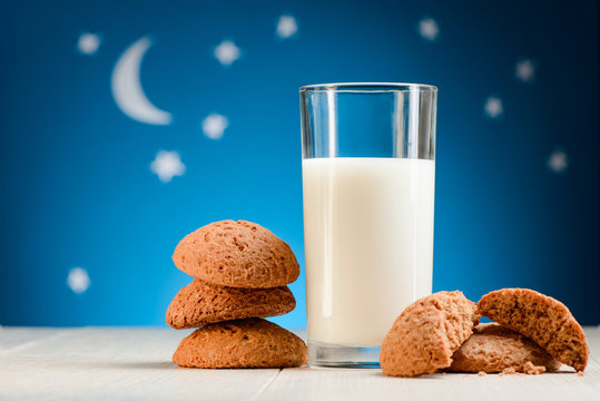 Oatmeal Cookies And Milk