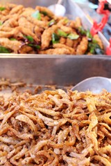 Fried fish is tasty at street food