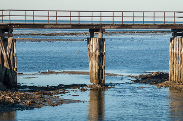 Fototapeta premium Low tide at the shortcut
