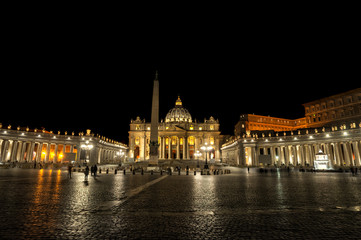 Fototapeta na wymiar Basilica of San Pietro in Vatican, Rome.