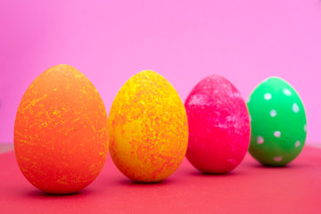 Fototapeta na wymiar Multi-colored Easter eggs.